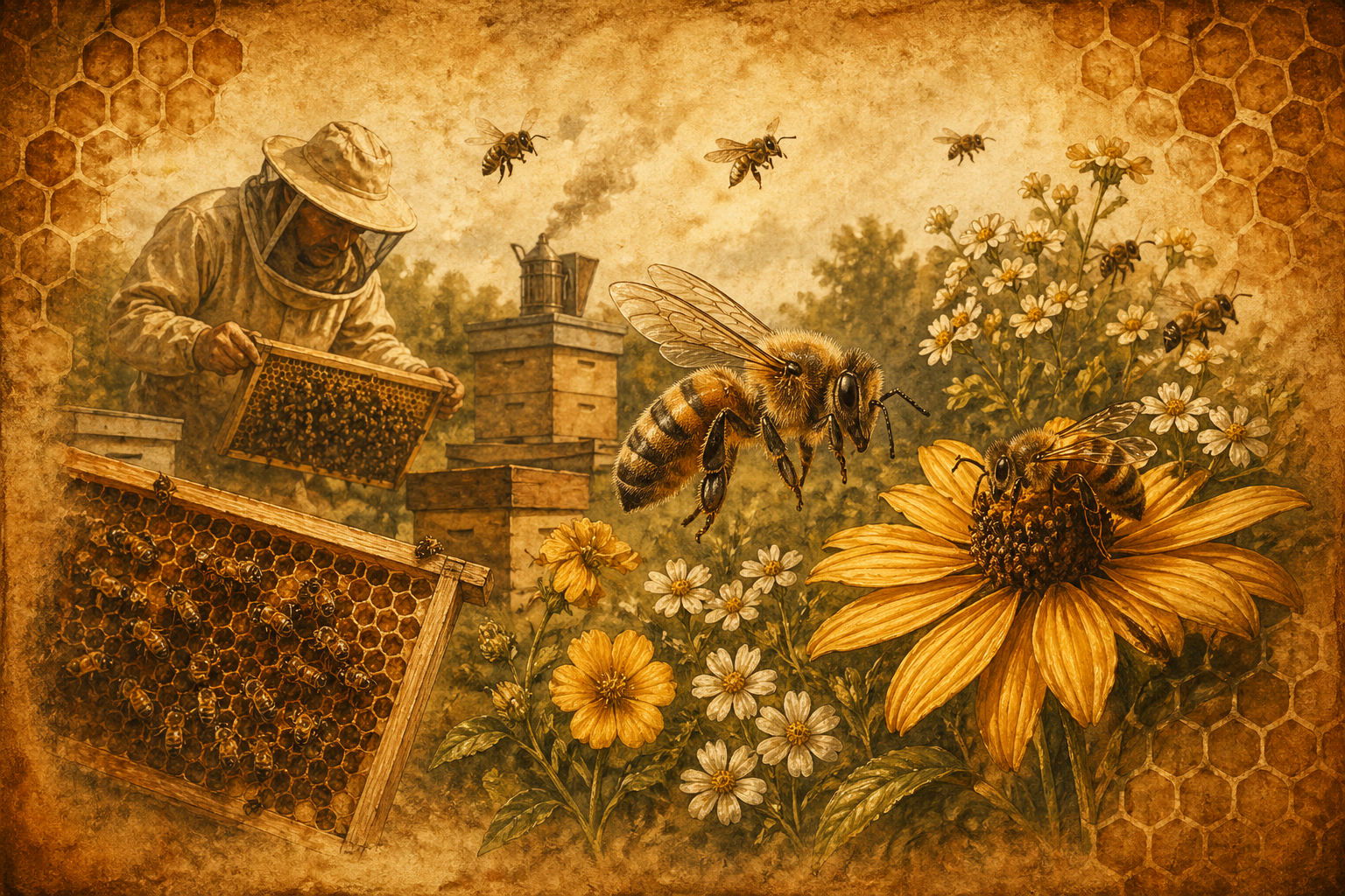 Honeybee educational content and pollinator learning.